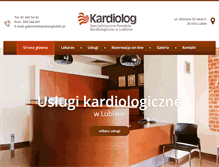 Tablet Screenshot of kardiologlublin.pl